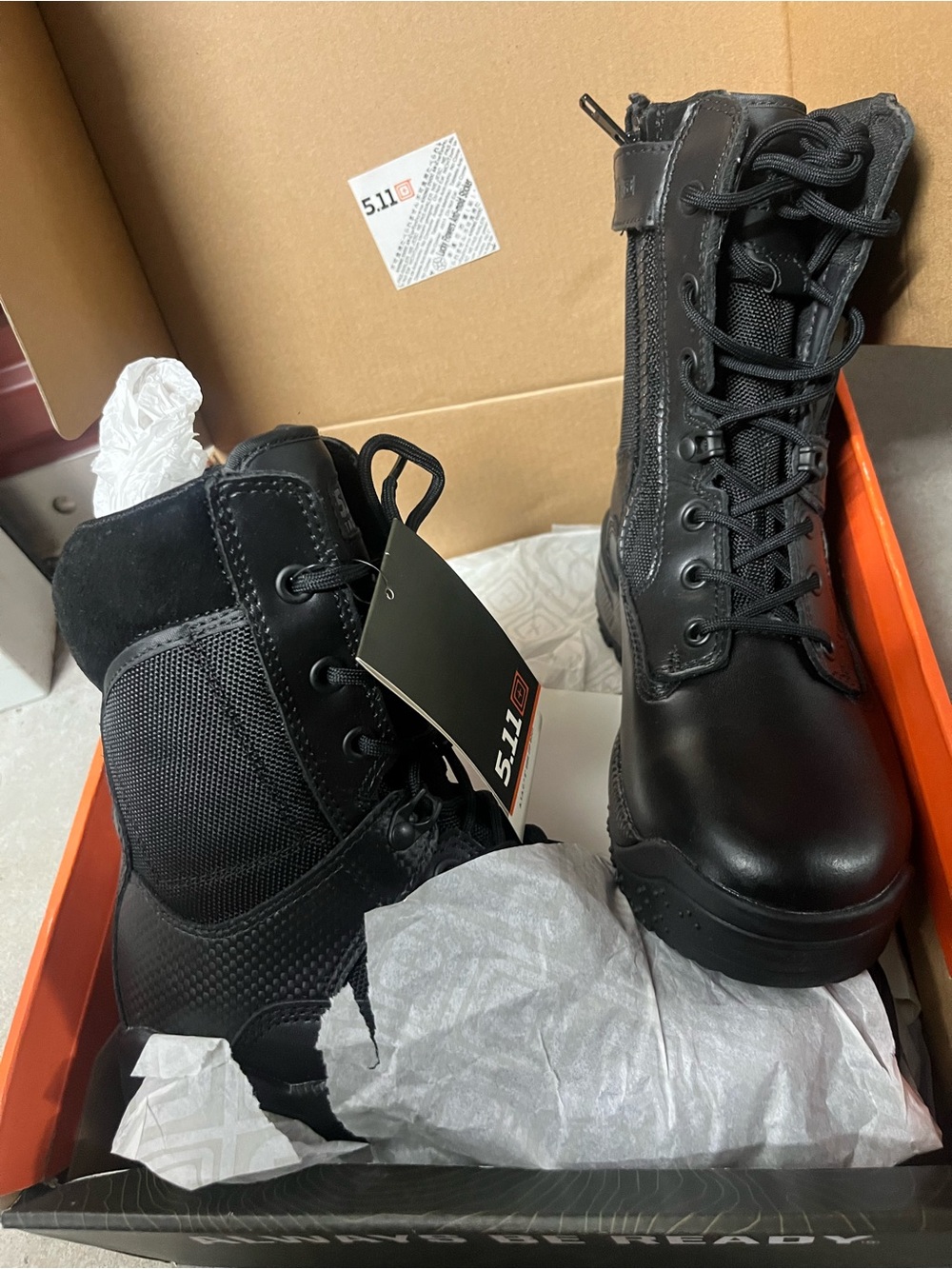 5.11 Tactical Men’s Black Lace-Up Duty Boots